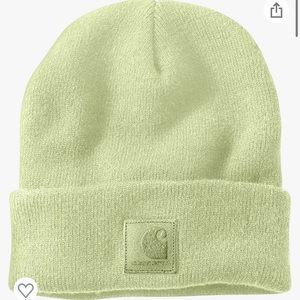 Light green Carhartt beanie